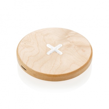 Logo trade promotional merchandise picture of: 5W wood wireless charger